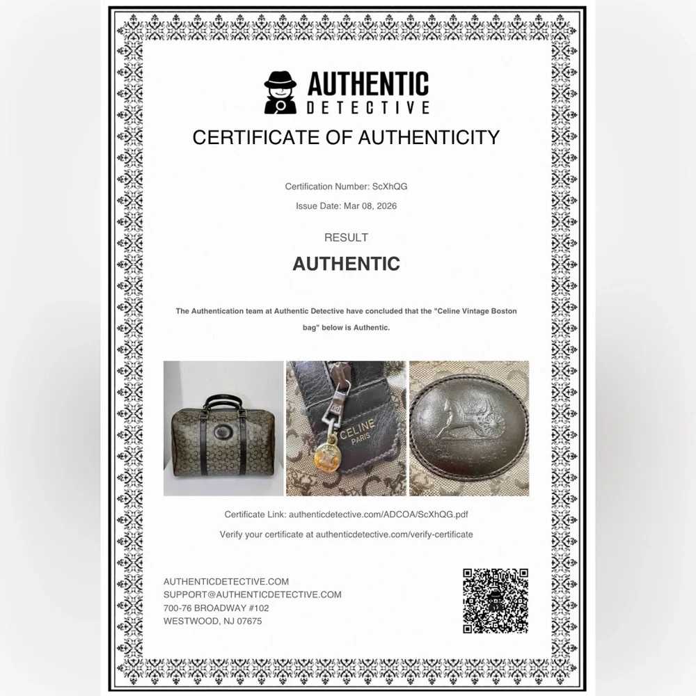 Celine Boston bag Vintage with COA Excellent condition - Picture 3 of 16